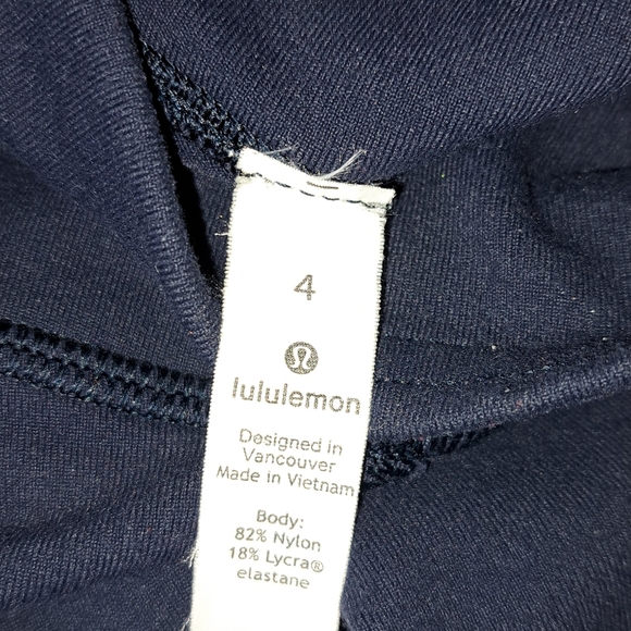 Lululemon Nulu Flare Pants, size 4, Navy. - Picture 2 of 4